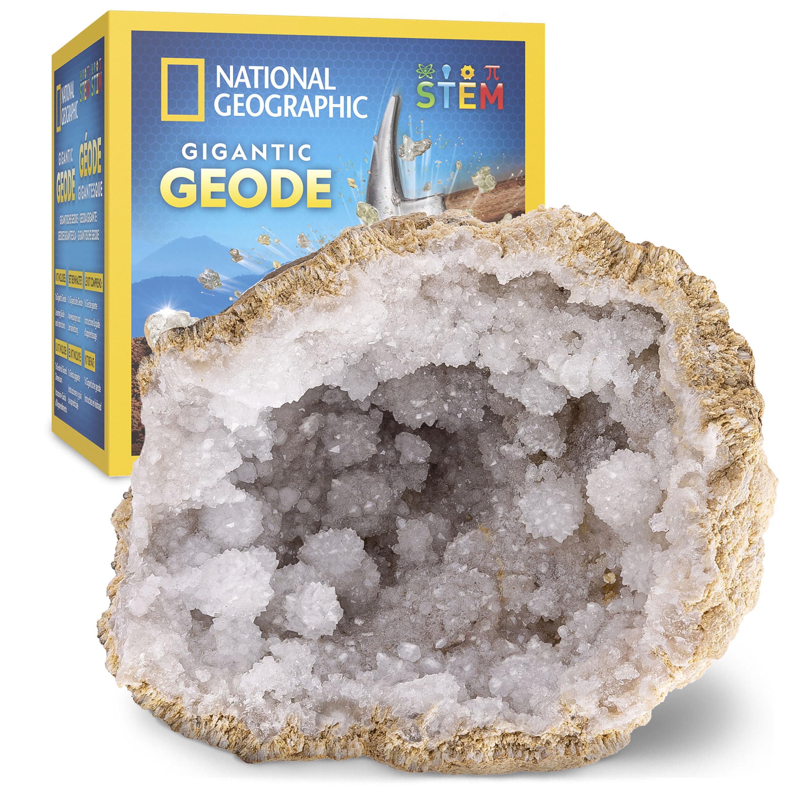 Amazon.com: National Geographic Gigantic Geode Kit – Break Open a